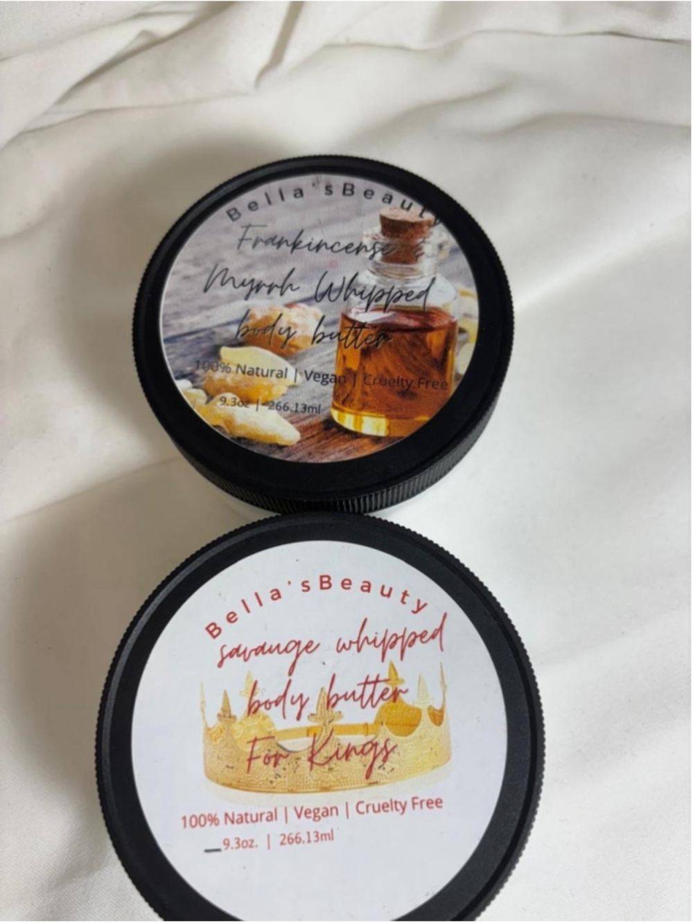Frankincense Myrrh & Sauvage Whipped Body Butter 9.3oz Vegan B. Beauty #V54P x5